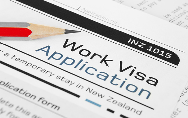 Picture of New Zealand work visa application form Picture of New Zealand work visa application form